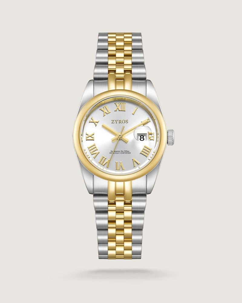 SKU0118 Casual Gold White Women Asymmetrical‎ Watch Stainless steel+gift bag Time and Tru Women main image 2