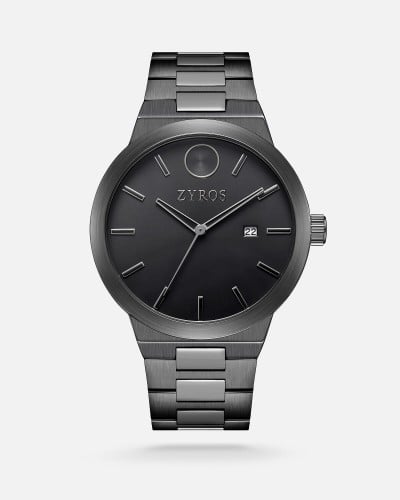 Elegant gray men's watch