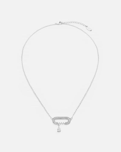 Elegant women's necklace in silver