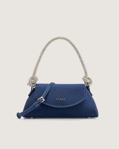 A medium-sized blue women's handbag suitable for your special occasions