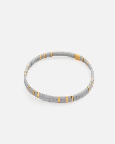 Women's bracelet in gray and gold