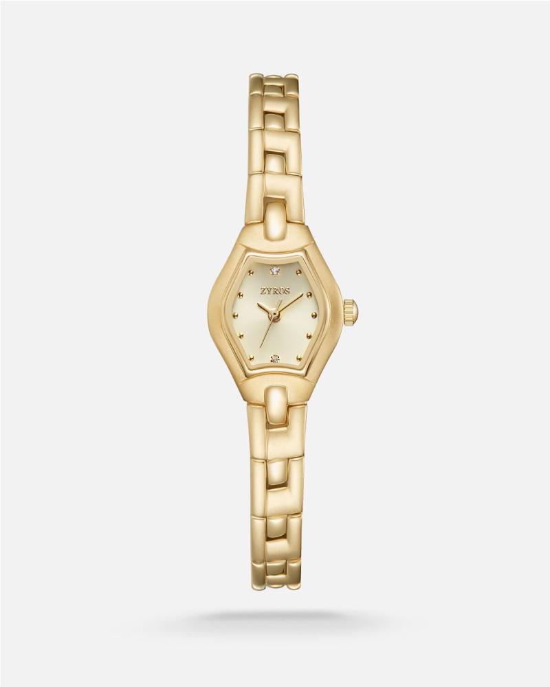Women's watch with a gold-tone steel strap