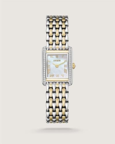 Pulse women's classic watch in gold and silver
