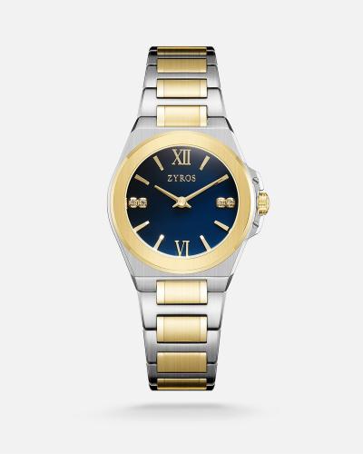 Women's glitter watch in gold and silver