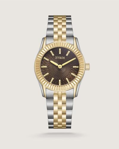 Women's Timeline Watch in Gold and Silver