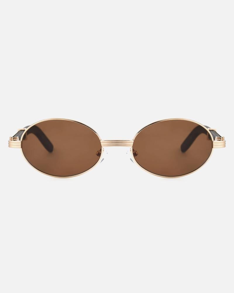 Elegant Sunglasses – Gold & Brown