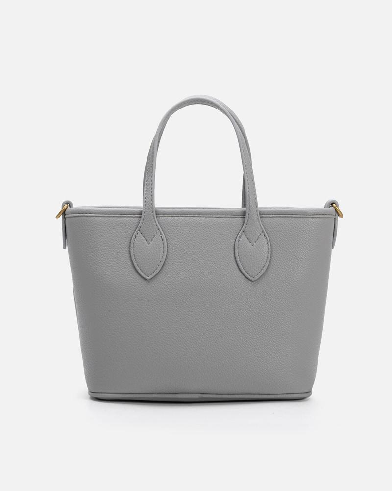 Shafaq women's bag, gray leather