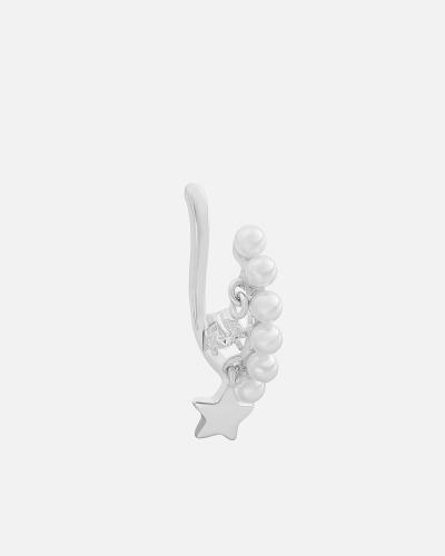 Women's single earring in silver