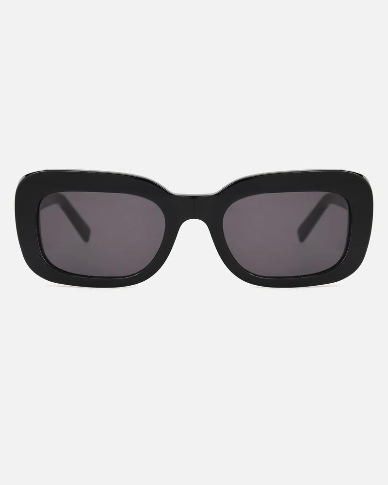 Women's Geometric Design Sunglasses  Black