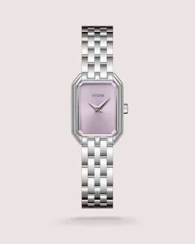 Elegant women's watch, steel, silver color