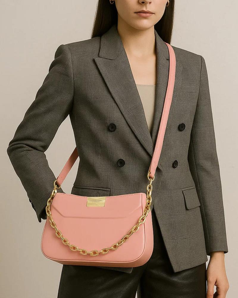Elegant pink women's bag