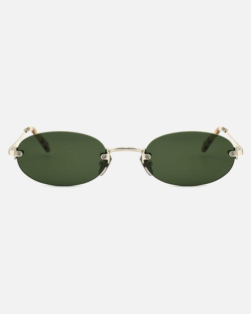 Women's Rimless Sunglasses Silver