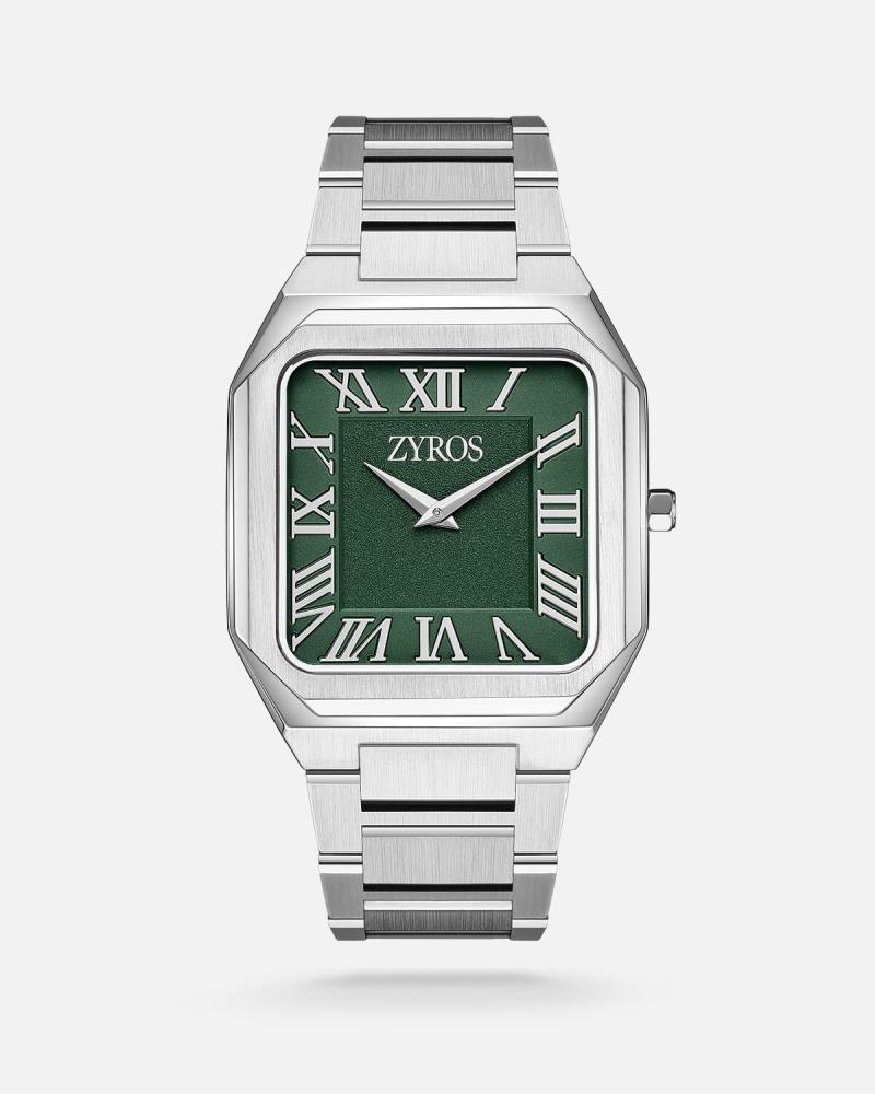 Men's watch with an elegant design in silver