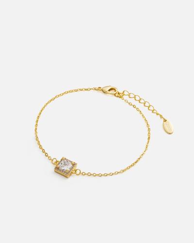 Women's bracelet with a unique design in gold color