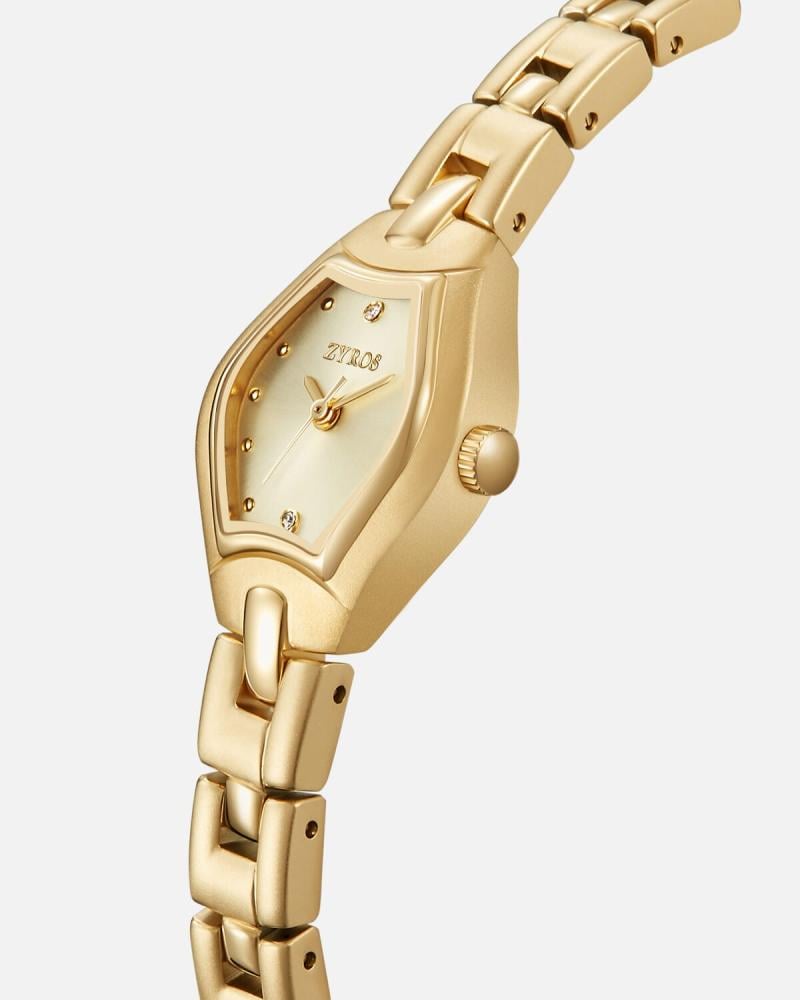 Women's watch with a gold-tone steel strap