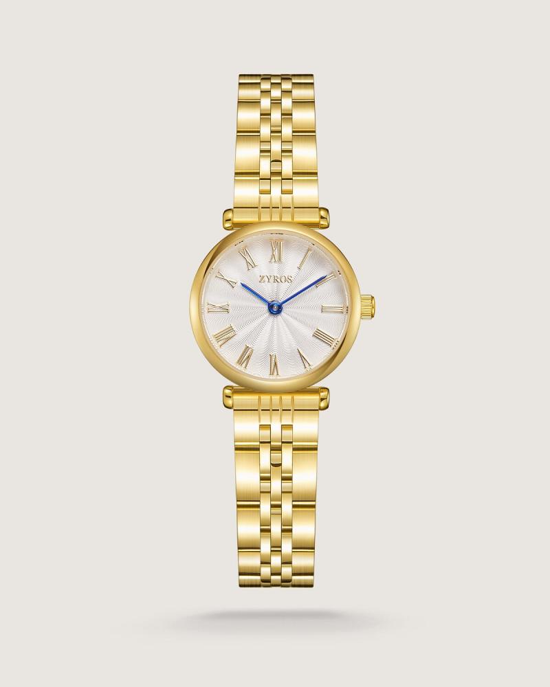 Women's Leadership Watch, Steel, Gold Color