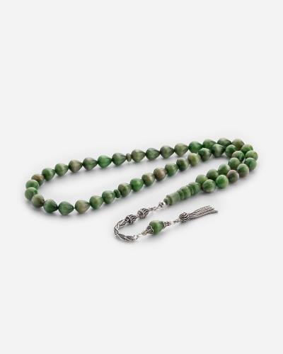Elegant green bakelite rosary