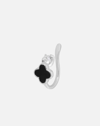Women's single earring in silver