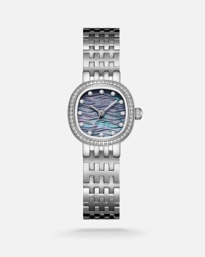 Women's watch with a silver-tone steel strap