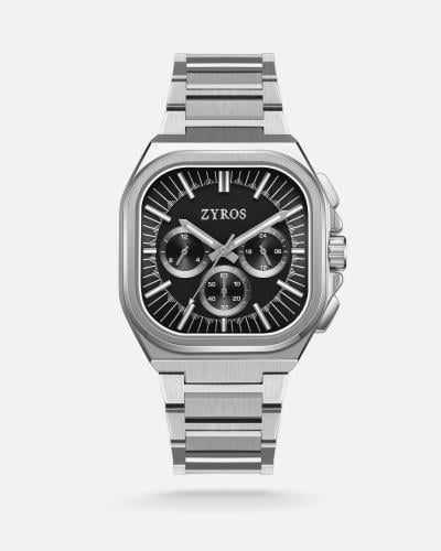 Arkan men's watch with a square silver dial
