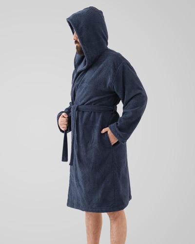 Men's hotel robe in blue اختر المقاس:(L)