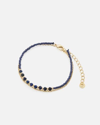 Women's bracelet in gold and blue