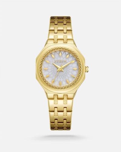 Women's gold-tone steel watch