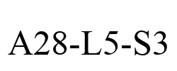 A28-L5-S3 A28-L5-S3