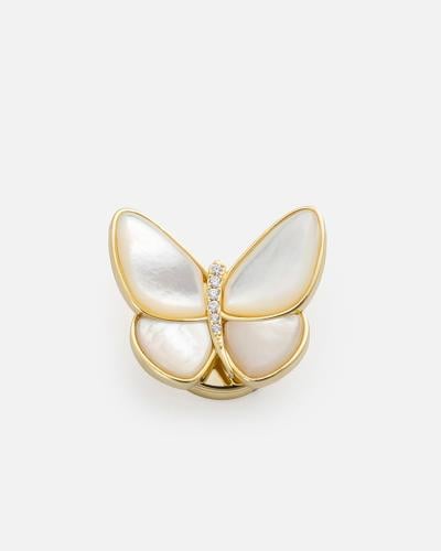 Women's brooch with a unique design in gold color