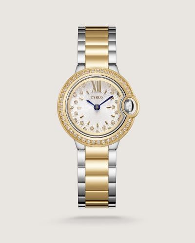 Elite women's watch, steel, gold and silver