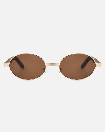 Elegant Sunglasses – Gold & Brown