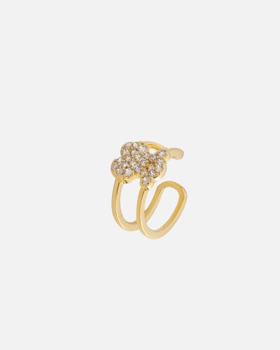 Women's single earring in gold