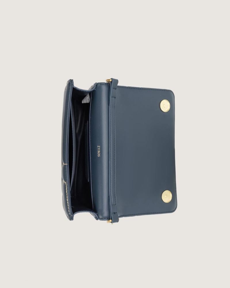 شنطة فِضة النسائية بحجم صغير بلون أزرق