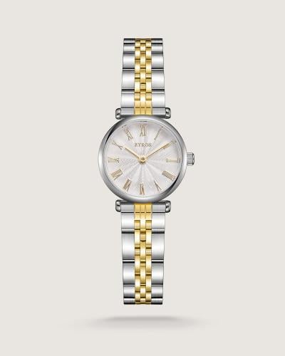 Women's Leadership Watch, Steel, Gold and Silver