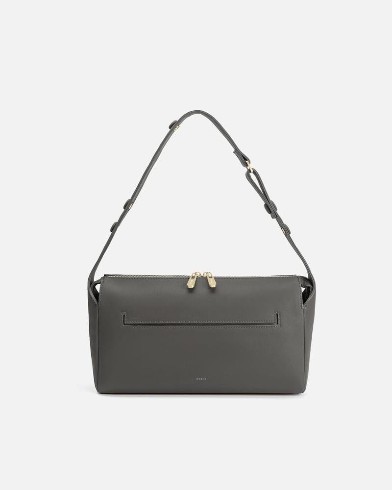 شنطة عملية وأنيقة مناسبة لعربات الأطفال بلون رمادي