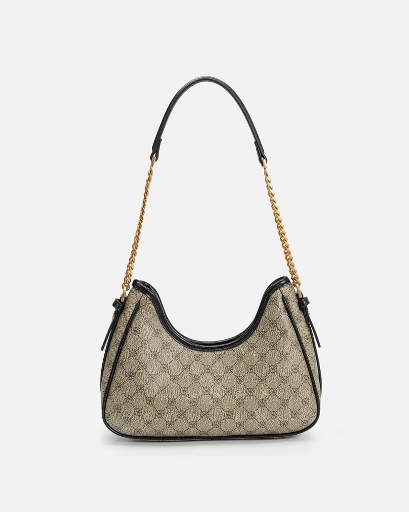 Women's bag with elegant design, black