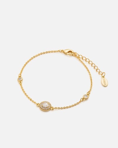 Women's bracelet with a soft design in gold color
