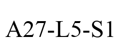 A27-L5-S1 A27-L5-S1