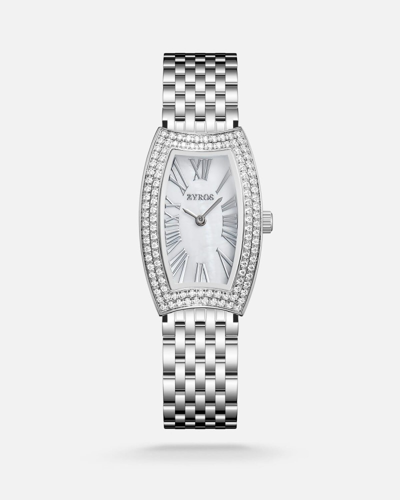 Women's silver steel watch