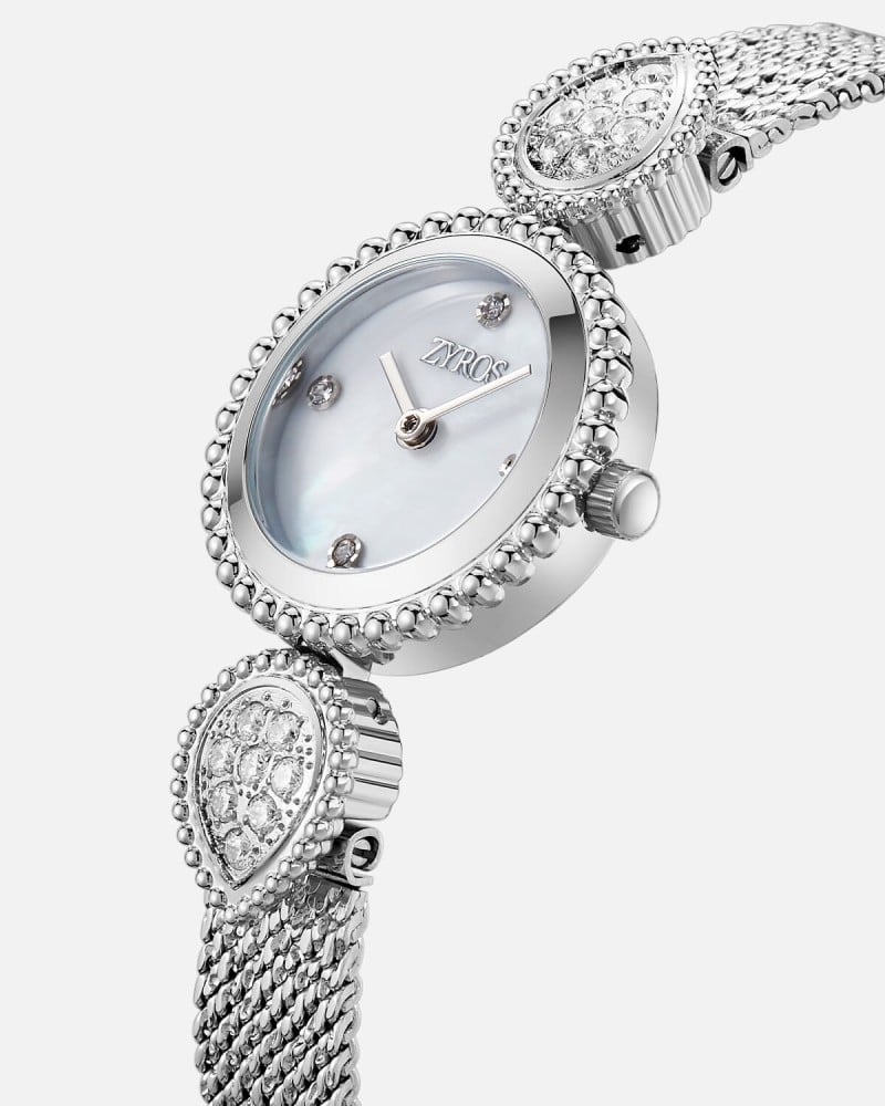Women's silver steel watch