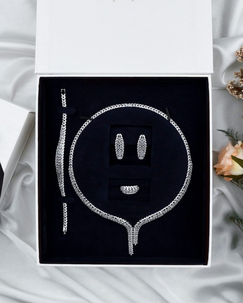 Silver women's set