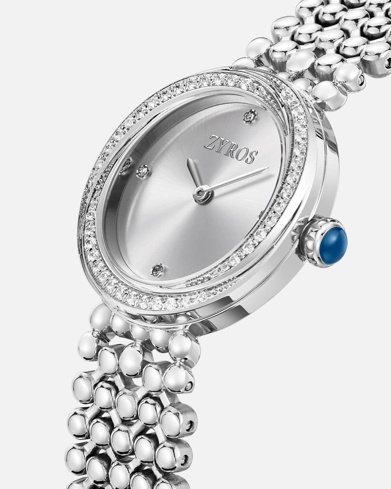 Women's silver steel watch