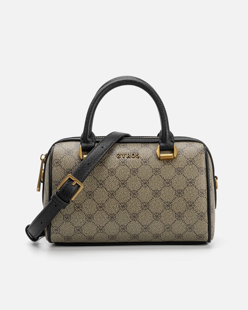 Women's handbag with a practical design in black