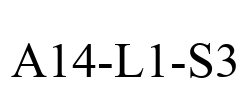 A14-L1-S3 A14-L1-S3