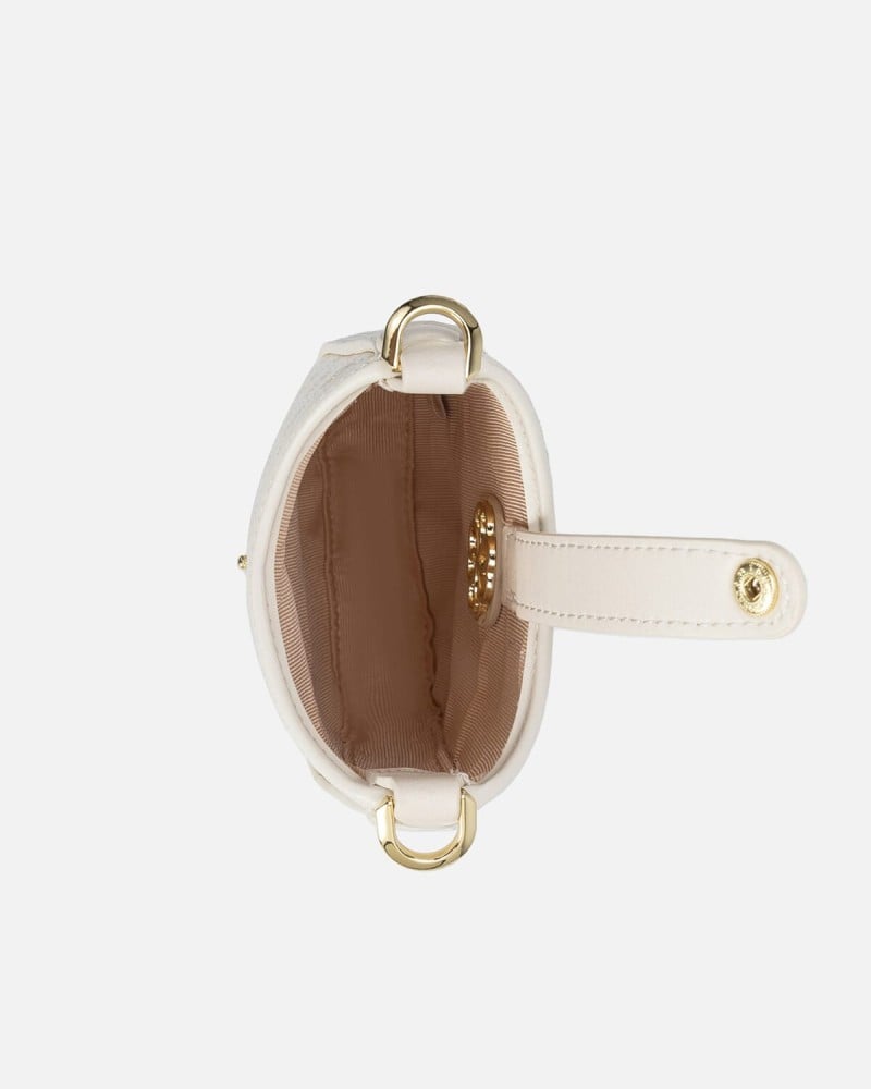 شنطة نسائية بتصميم عصري بلون بيج