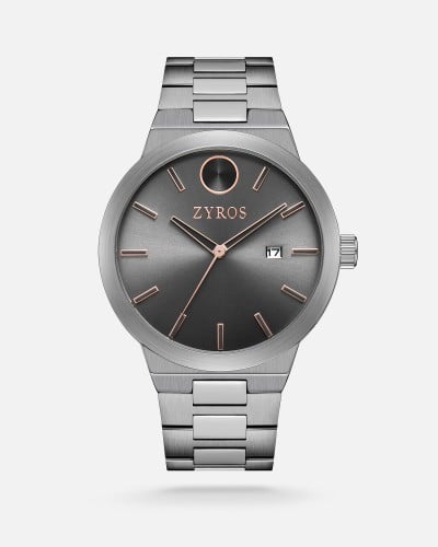 Elegant gray men's watch