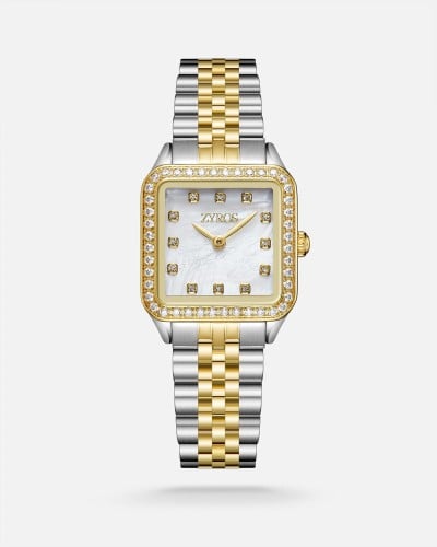 Women's steel watch in gold and silver colour