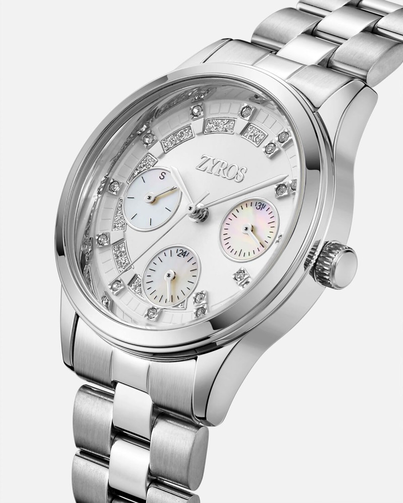 Elegant silver women's watch