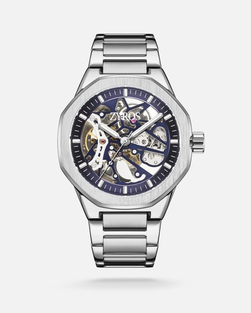 ساعة رجالية اتوماتيك ستيل باللون الفضي