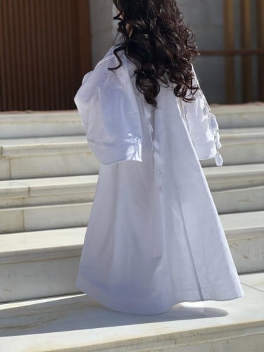 جلابية للأطفال القماش لنن سكري